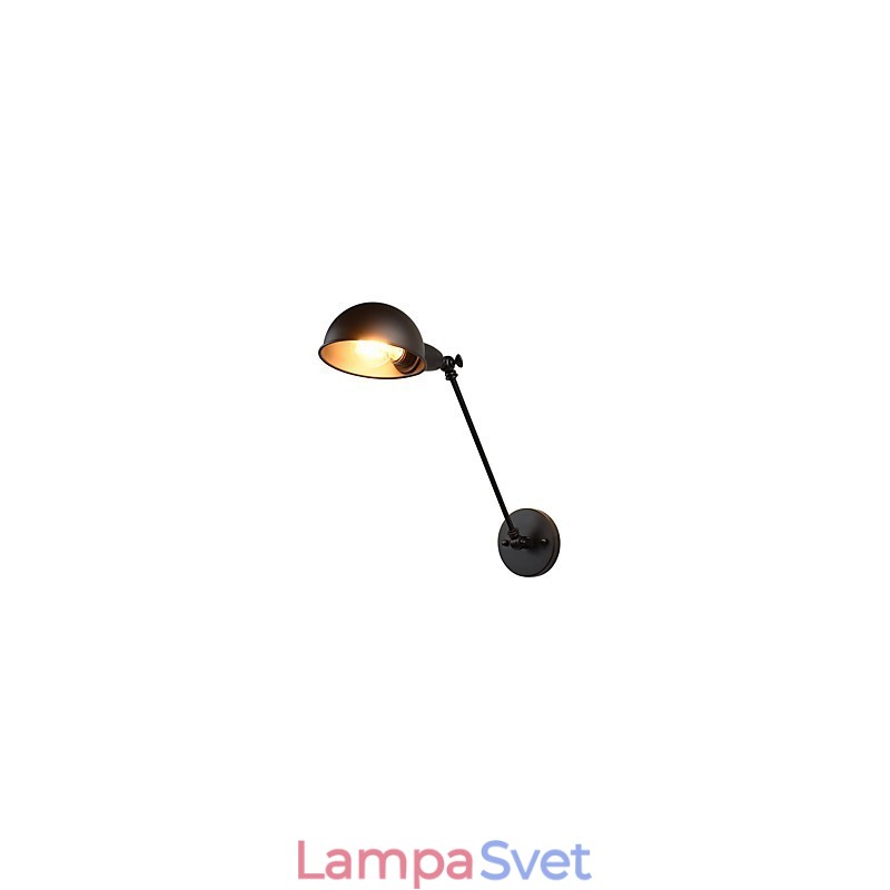 Maľovaná oceľová nástenná lampa Dumb Black Americká káva Dekorácia Retro nástenná lampa Svetelný meč na stene
