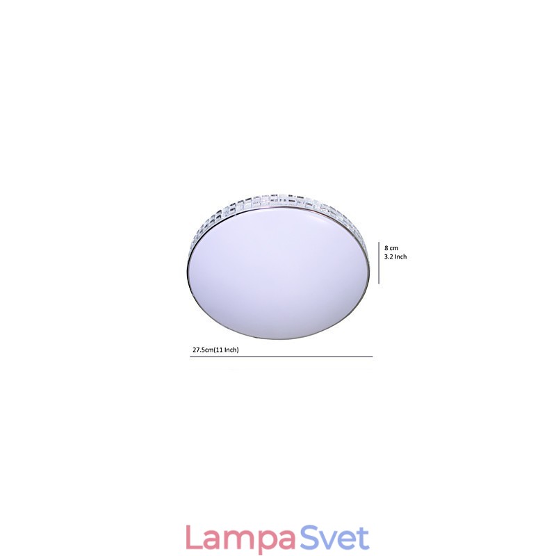 Moderné stropné svietidlo zapustené akrylové maľby na kov 90 265V Light