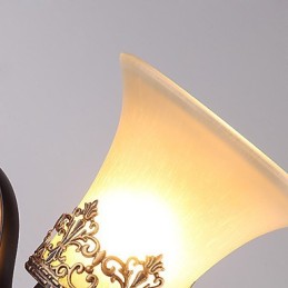 Jednohlavý americký vidiek Vintage kov so sklenenou nástennou lampou pre jedáleň Vstup do obývacej izby Foyer Dekorovaná nástenná lampa