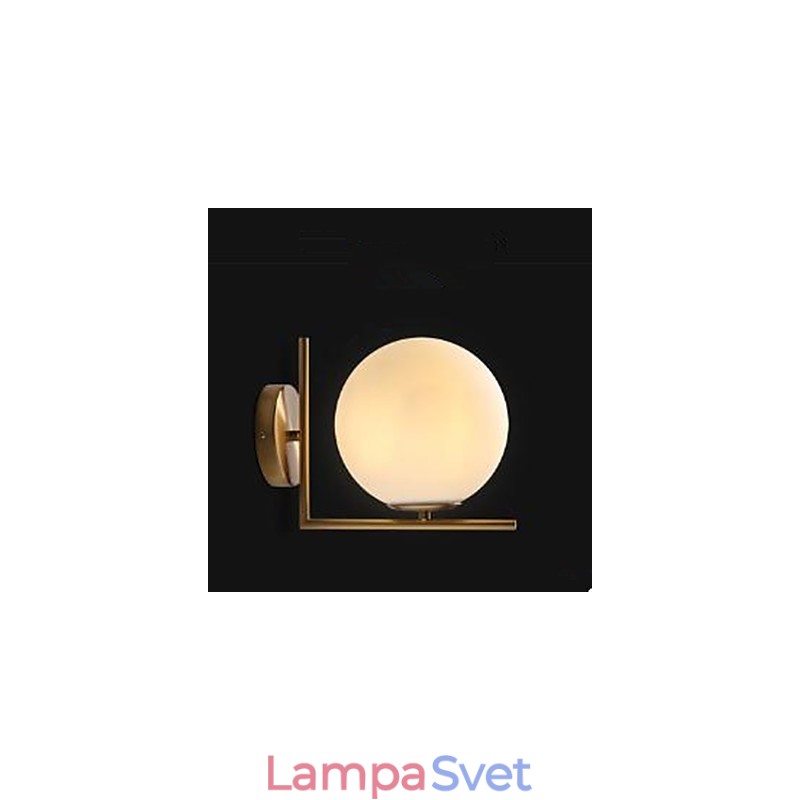 Súčasná a sklenená nástenná lampa z tepaného železa Individualita