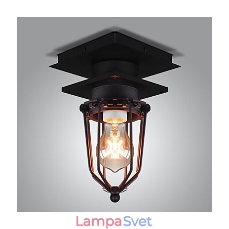 Retro kovaná nástenná lampa Jednohlavá starožitná pripomínajúca lampa Loft Americká železná Vintage malé klietky stropná lampa Retro kovaná nástenná lampa Jednohlavá starožitná pripomínajúca lampa Loft Americká železná Vintage malé klietky stropná lampa