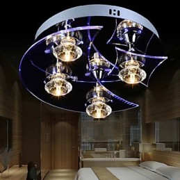 Luster Modern Crystal Living 4 svietidlá