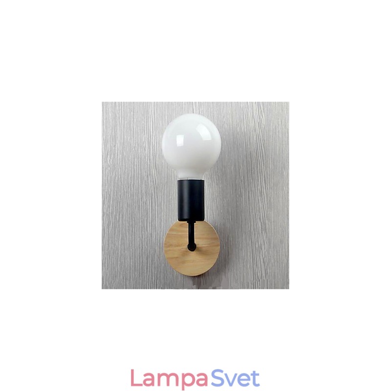 Moderné minimalistické, kreatívne, drevené, železné svietidlo, chodba, balkón, spálňa, posteľ, železná nástenná lampa