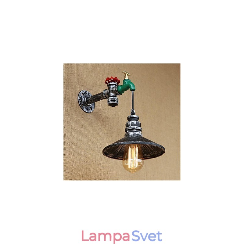 Rustic Lodge Painting Funkcia pre nástenné svietidlo s okolitým svetlom