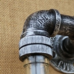 Rustic Lodge Mosadz funkcia pre nástenné svietidlo s okolitým svetlom