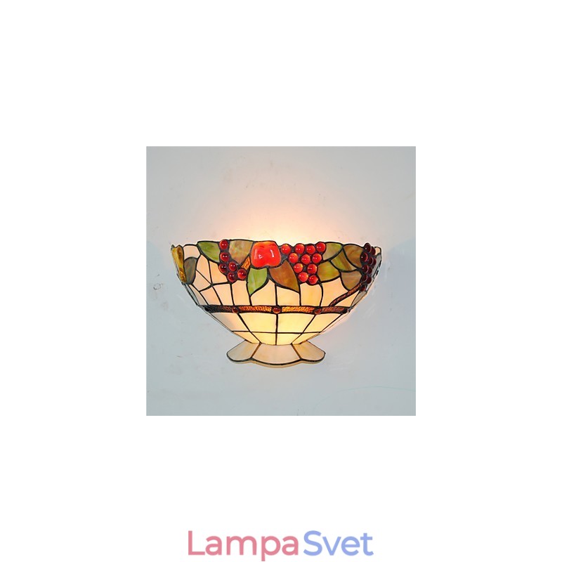 Retro vidiecke nástenné svietidlá Sklenené tienidlo Obývacia izba Spálňa Reštaurácia Kaviareň Bar Nástenné svietidlá