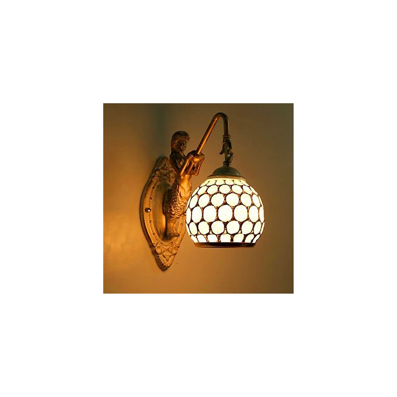 Jednoduchá nástenná lampa v európskom štýle Retro Pastoračná Spálňa Nočná Balkón Schody Chodba Zrkadlová lampa