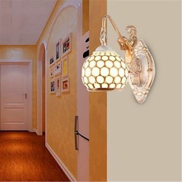 Jednoduchá nástenná lampa v európskom štýle Retro Pastoračná Spálňa Nočná Balkón Schody Chodba Zrkadlová lampa