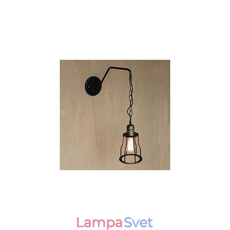 Reštaurácia Kaviareň Reťazové chodby Železná nástenná lampa