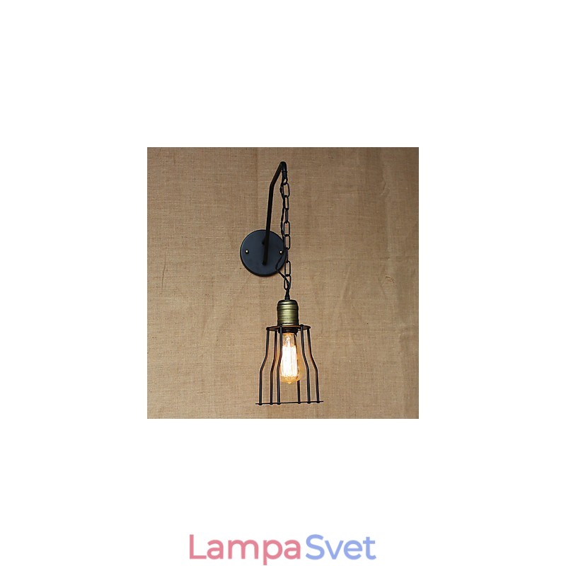 Reštaurácia Kaviareň Reťazové chodby Železná nástenná lampa