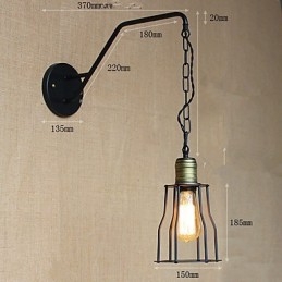 Reštaurácia Kaviareň Reťazové chodby Železná nástenná lampa