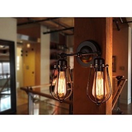 Retro grapefruit American Village Železo Starožitná reštaurácia Chodba Nástenná lampa do uličky Nástenné svetlo