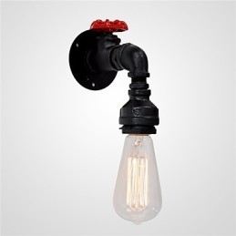 Vodná fajka nástenné svietidlá Retro priemyselný štýl Kreatívny vidiecky kov Reštaurácia Kaviareň Bary Barový stôl Nástenné nástenné svietidlá