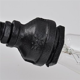 Vodná fajka nástenné svietidlá Retro priemyselný štýl Kreatívny vidiecky kov Reštaurácia Kaviareň Bary Barový stôl Nástenné nástenné svietidlá