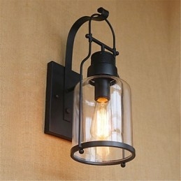 Rustic Lodge Country Retro Black Oxide Finish Funkcia pre ochranu očí pri okolitom svetle