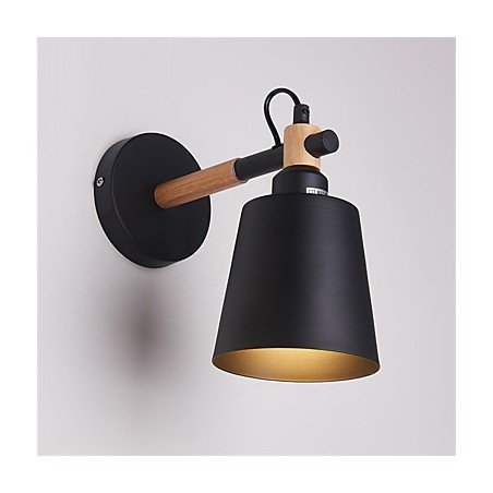 Vintage Drevo Kov v štýle Art Deco Rustikálne nástenné svietidlo Obývacia izba Jedáleň Predsieň Nástenná lampa Čierna Biela Voliteľné Vintage Drevo Kov v štýle Art Deco Rustikálne nástenné svietidlo Obývacia izba Jedáleň Predsieň Nástenná lampa Čierna Biela Voliteľné