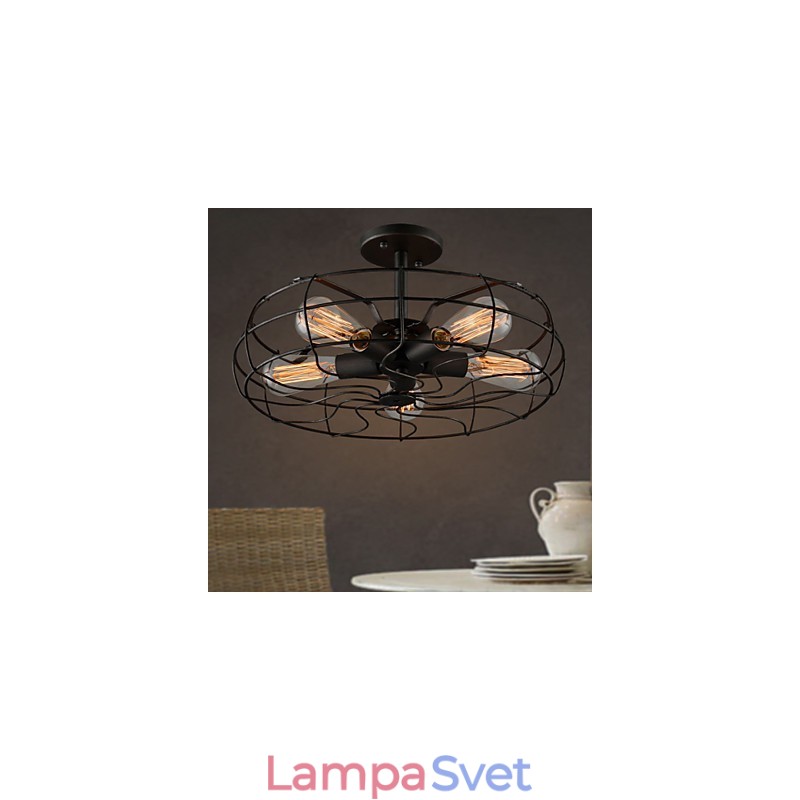Lampa amerického vidieckeho priemyselného dizajnéra Personalizovaná lampa Európske retro ventilátorové stropné svietidlá