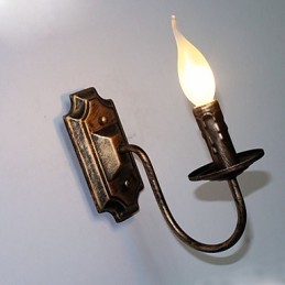 Starožitná nástenná lampa Tvar sviečky Jednoduchá chodba Balkónová lampa Nástenná lampa
