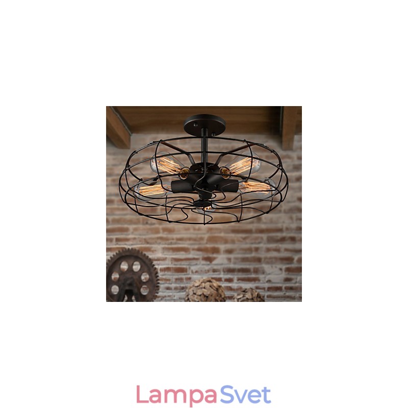 Lampa amerického vidieckeho priemyselného dizajnéra Personalizovaná lampa Európske retro ventilátorové stropné svietidlá
