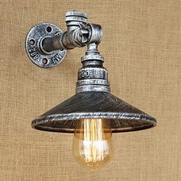 Funkcia retro maľby Rustic Lodge Country pre nástenné nástenné svietidlá s okolitým svetlom v mini štýle