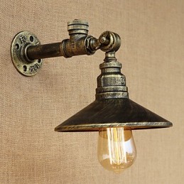 Funkcia retro maľby Rustic Lodge Country pre nástenné nástenné svietidlá s okolitým svetlom v mini štýle
