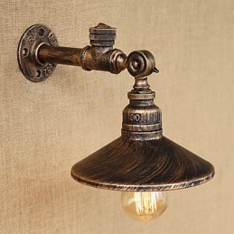 Funkcia retro maľby Rustic Lodge Country pre nástenné nástenné svietidlá s okolitým svetlom v mini štýle