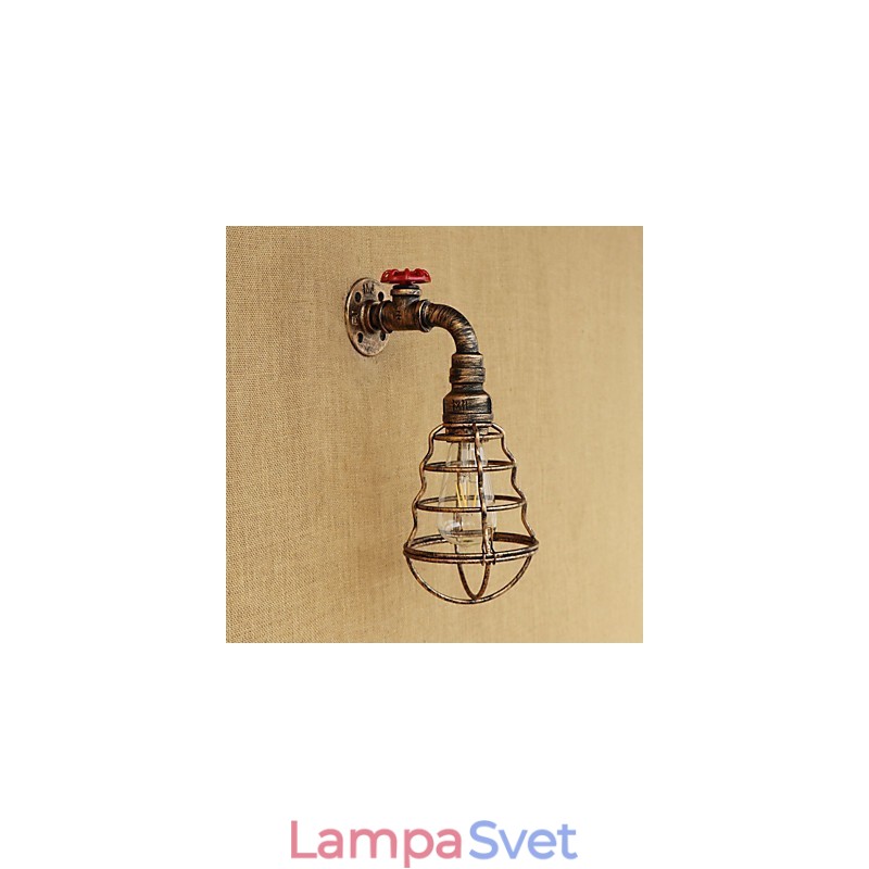 Funkcia vidieckej retro maľby pre nástenné svietidlo s okolitým svetlom v mini štýle