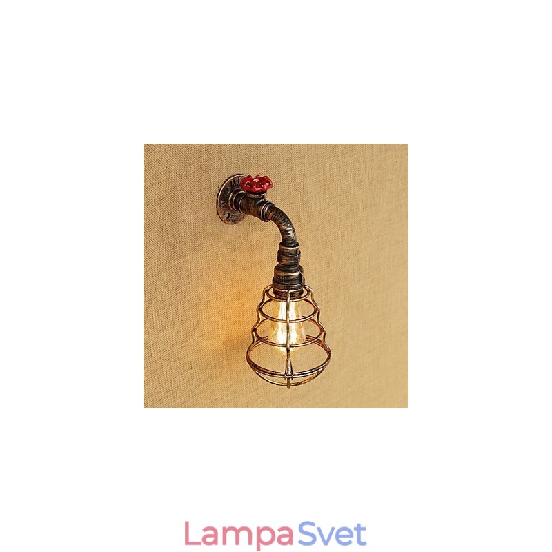 Funkcia vidieckej retro maľby pre nástenné svietidlo s okolitým svetlom v mini štýle