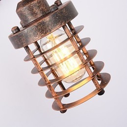Priemyselná retro železná nástenná lampa Creative Personality Lift Kladka