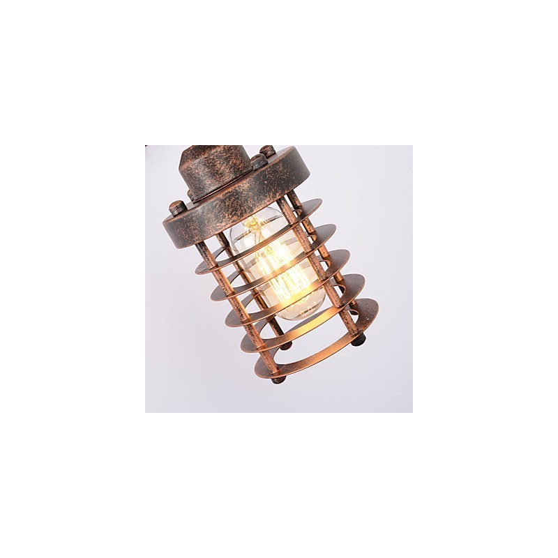 Priemyselná retro železná nástenná lampa Creative Personality Lift Kladka