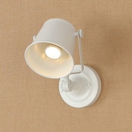 Maľovaná oceľová nástenná lampa Dumb Black Americká káva Dekorácia Retro nástenná lampa so svetelným mečom na stene
