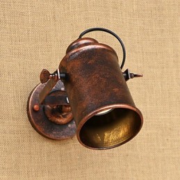 Maľovaná oceľová nástenná lampa Dumb Black Americká káva Dekorácia Retro nástenná lampa so svetelným mečom na stene