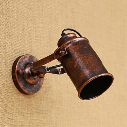 Maľovaná oceľová nástenná lampa Dumb Black Americká káva Dekorácia Retro nástenná lampa so svetelným mečom na stene