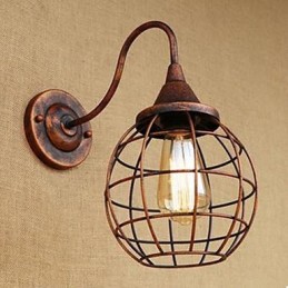 Iron Art RETRO Rust Colour Study lObývacia izba Nočná americká nástenná lampa