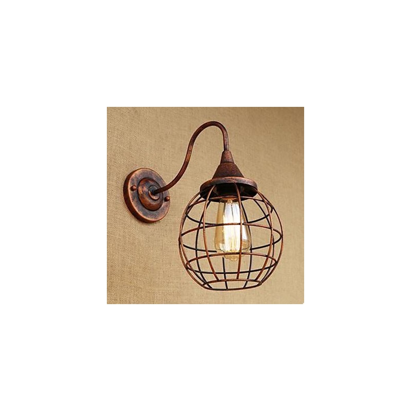 Iron Art RETRO Rust Colour Study lObývacia izba Nočná americká nástenná lampa