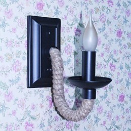 Konopné lano Retro nástenná lampa Creative Personality Bar Iron Candle Lamp