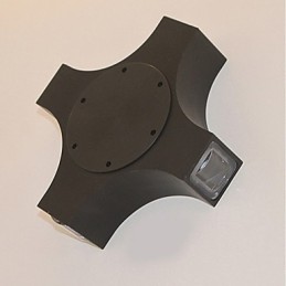 Integrovaná jednoduchá novinka pre krajinu na ochranu zraku Nástenné svietidlá s okolitým svetlom Cross Star Vonkajšia vodotesná nástenná lampa na nádvorí