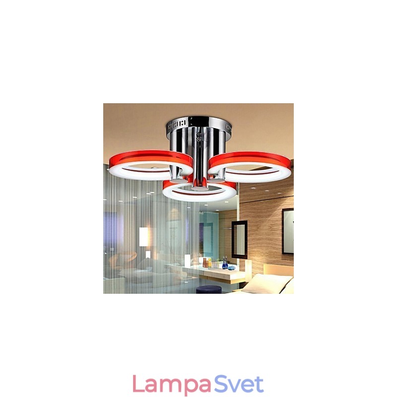 Moderný súčasný chrómový kovový luster pod omietku