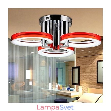 Moderný súčasný chrómový kovový luster pod omietku Moderný súčasný chrómový kovový luster pod omietku
