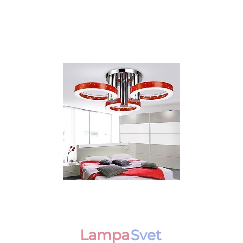 Moderný súčasný chrómový kovový luster pod omietku