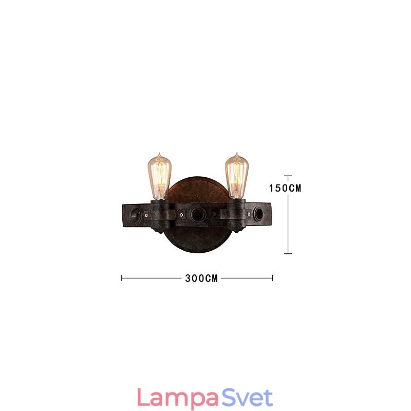 Kovová nástenná lampa v štýle podkrovia Vintage Industrial Creative Personality do kaviarne Bar Foyer Ozdobte nástenné osvetlenie