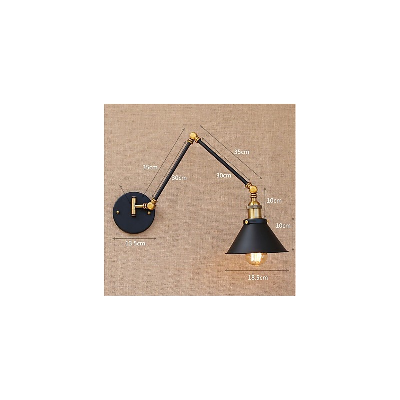 Vintage Country galvanicky pokovovaná funkcia pre miništýlové svietidlá s otočným ramenom na ochranu zraku Downlight s otočným ramenom