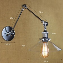Vintage Country Retro Electroplate Funkcia pre Mini Style Swing Arm Swing Ambient Light Swing