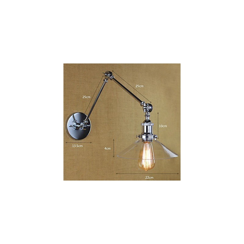 Vintage Country Retro Electroplate Funkcia pre Mini Style Swing Arm Swing Ambient Light Swing