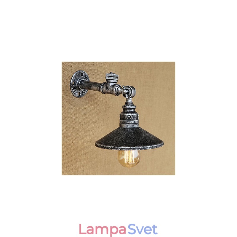 Rustic Lodge Painting Funkcia pre nástenné svietidlá s okolitým svetlom Svetlostrieborná