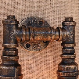 Nostalgia Jednoduché dekoratívne malé nástenné svietidlo z vodnej fajky