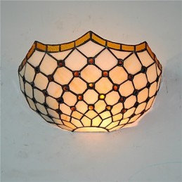 Retro vidiecke nástenné svietidlá Sklenené tienidlo Obývacia izba Spálňa Reštaurácia Kaviareň Bar Nástenné svietniky