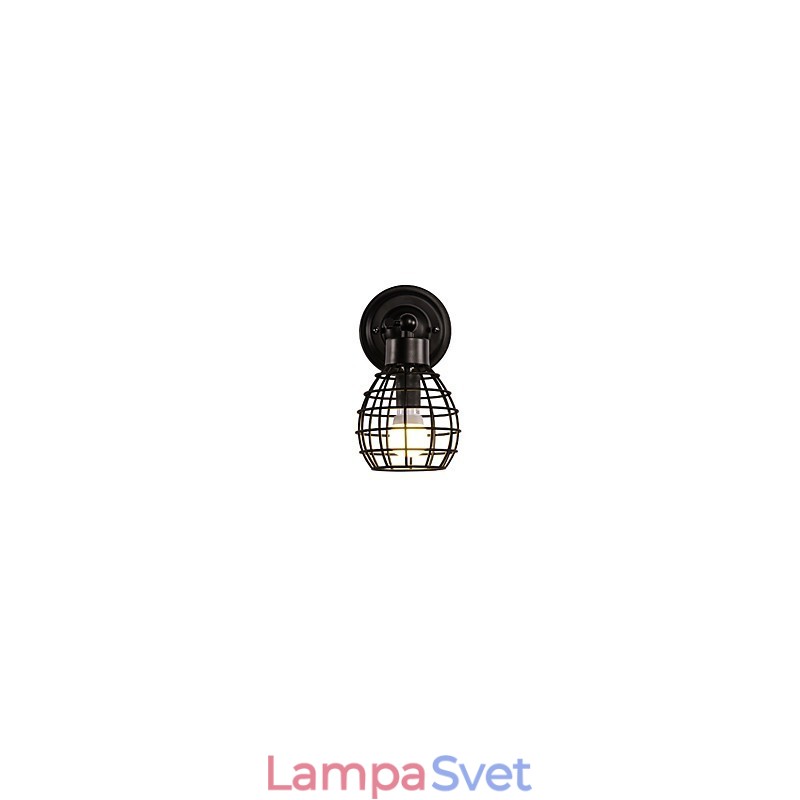 Retro Pipe Wall Lights Jednoduché Loft Black Birdcage Metal Jedáleň Kuchyňa Bar Kaviareň Dekoračné osvetlenie