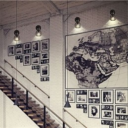 Retro Pipe Wall Lights Jednoduché Loft Black Birdcage Metal Jedáleň Kuchyňa Bar Kaviareň Dekoračné osvetlenie