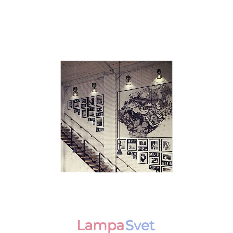 Retro Pipe Wall Lights Jednoduché Loft Black Birdcage Metal Jedáleň Kuchyňa Bar Kaviareň Dekoračné osvetlenie